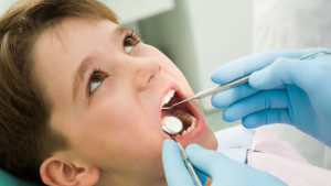 Child getting dental care in Lakeville